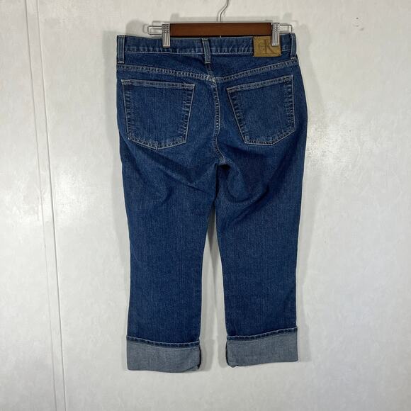 Calvin Klein Women's Jeans Cropped Cuffed Size 8 - Picture 4 of 6